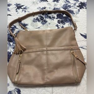 Elegant Large Tan Women's Bag
